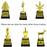 World's Biggest Bitch Trophy Golden Award - Funny Novelty Joke Gag Gift