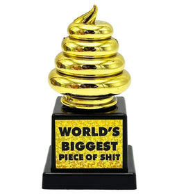 Premio de Oro del Trofeo S*#T más grande del mundo: regalo divertido y novedoso de broma