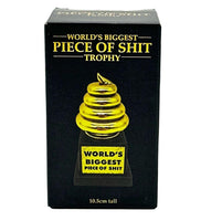 World's Biggest Piece of S*#T Trophy Golden Award - Funny Novelty Joke Gag Gift