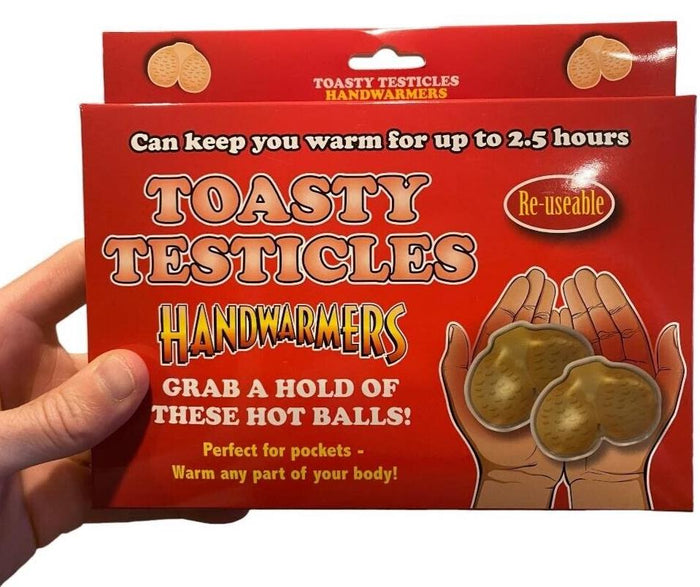 2pk Toasty Testicles Hand Warmer Balls Adult Reusable Secret Santa Stocking Gift