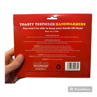 Paquete de 2 bolas calentadoras de manos Toasty Testicles, regalo de calcetín de Papá Noel secreto reutilizable para adultos