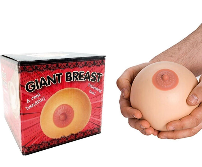 2 POUND GIANT MEGA BOOBIE - Fake Breast Squeeze Boob Ball Hand Stress Relief Toy