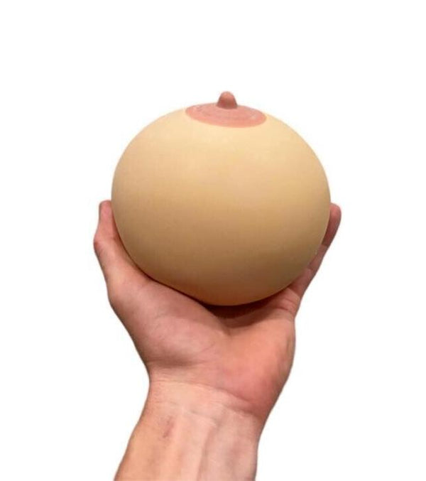 2 POUND GIANT MEGA BOOBIE - Fake Breast Squeeze Boob Ball Hand Stress Relief Toy