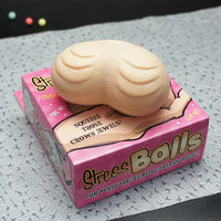 STRESS BALLS - Squeeze Testicles Feels Real! Man Ball Sack Adult Novelty Toy