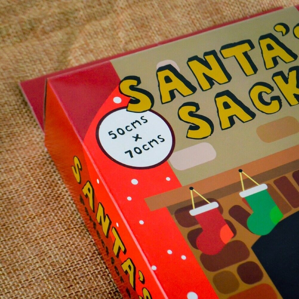 Santa's Ball Sack Holiday Bag - Stocking Holiday Christmas Bag