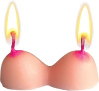 3pk Bougies de fête en forme de Boobie – Seins Seins Anniversaire Adulte Nouveauté Décoration de Gâteau