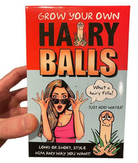 HAIRY BALLS - Grow Your Willy Pecker Chia Pet Plant - Adult Gag Prank Joke