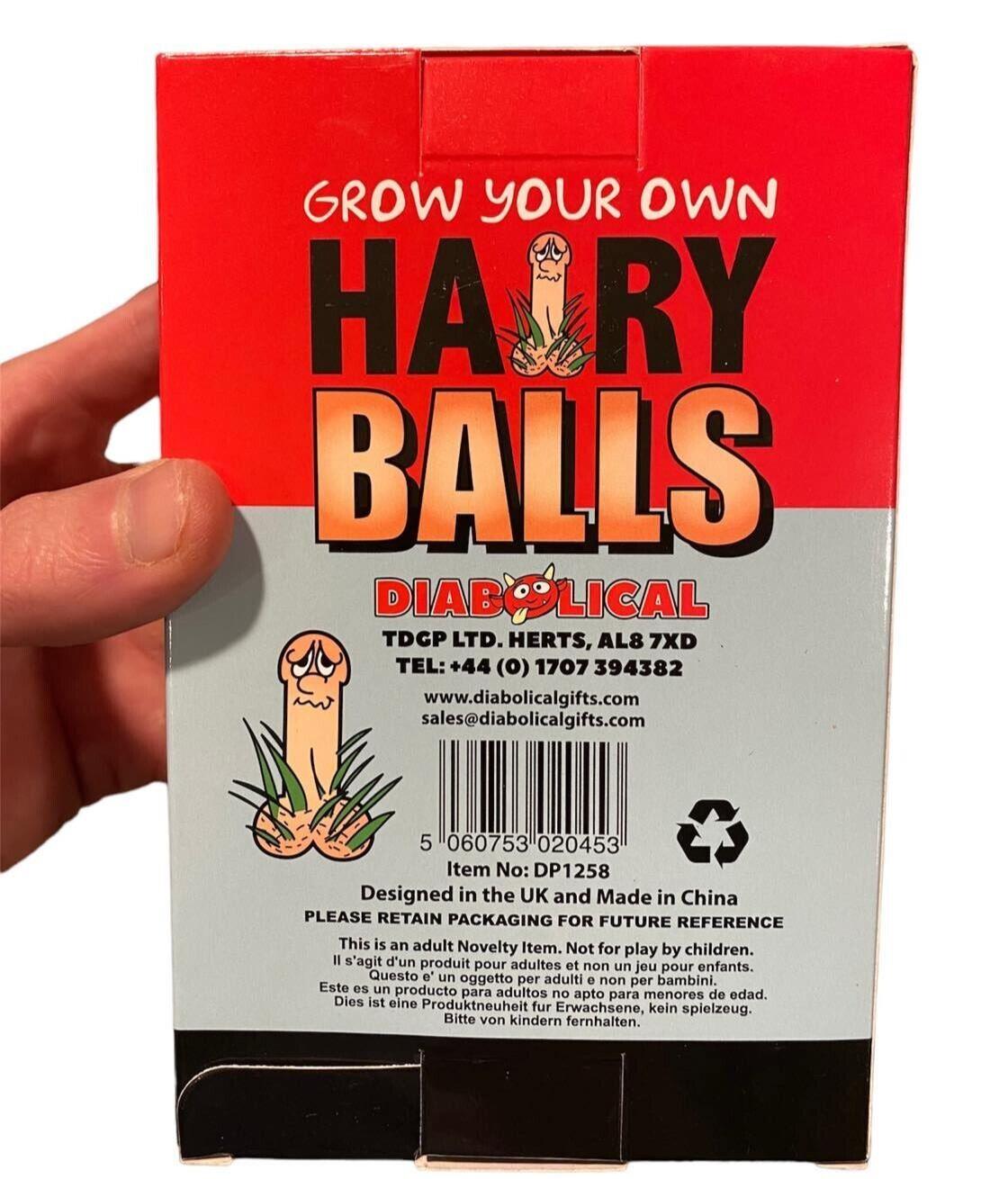 HAIRY BALLS - Grow Your Willy Pecker Chia Pet Plant - Adult Gag Prank Joke