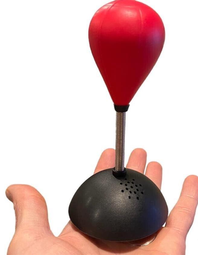 Talking Angry Swearing Curse Desk Punching Ball Bag - Office Joke GaG Boxing Toy