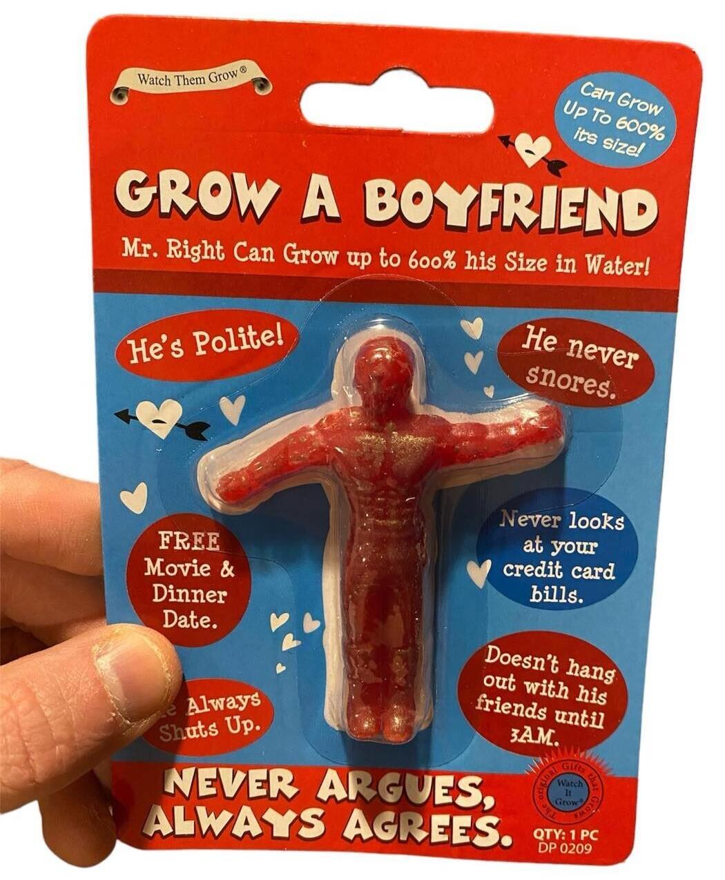 Grow A Boyfriend Divertida novedad broma fiesta Navidad secreto Santa regalo para adultos