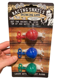 Juego de 3 caracoles de carreras de cuerda: gran juego de beber o divertido juguete de broma para regalo