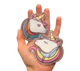 Paquete de 2 calentadores de manos mágicos de unicornio - Novedad infantil divertida y reutilizable - ¡Nuevo en el mercado!