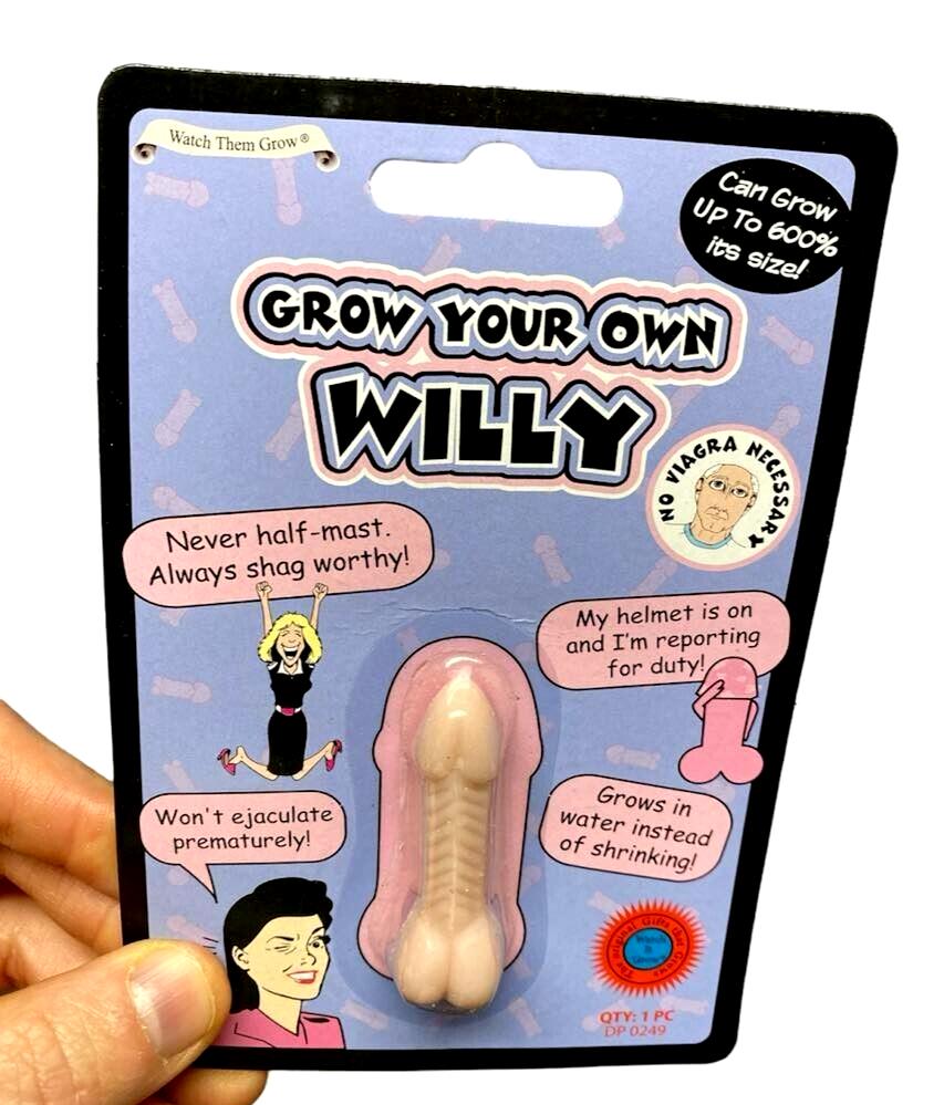 Grow Your Own Willy Pecker 600% in water! - Hysterical Adult Gag Joke Prank Gift