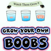 ¡Haz crecer tus propios pechos Boobie 600% en agua! - Regalo de broma de broma histérica para adultos