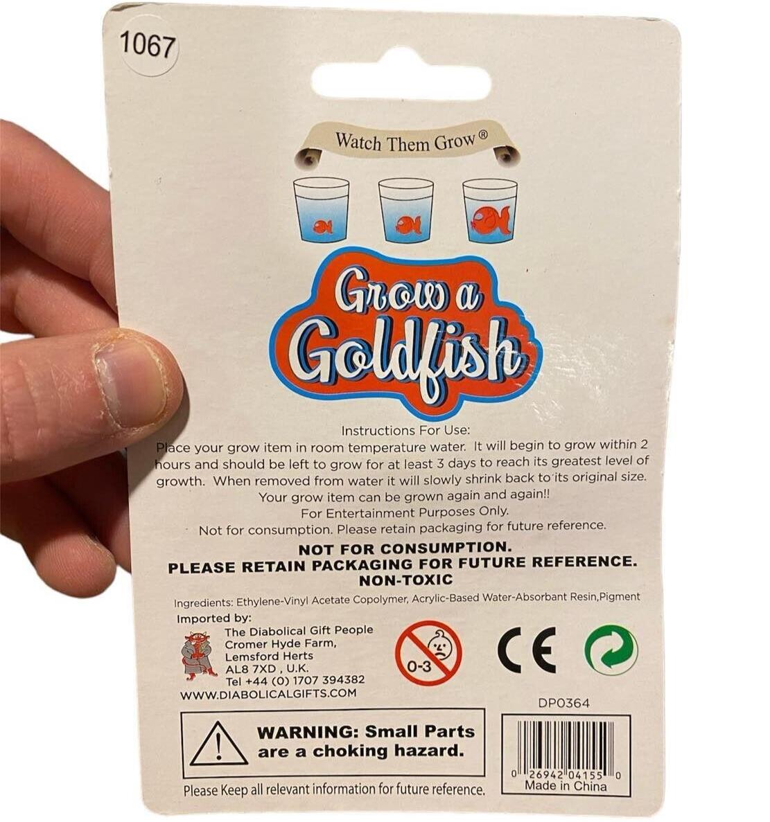 Grow Your Own Goldfish - No Maintenance Required! Funny Gag Prank Joke Toy Gift