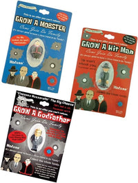 SET OF 3 Grow your own Godfather - Mobster - Hit Man Set - Fun Gag Joke Novelty