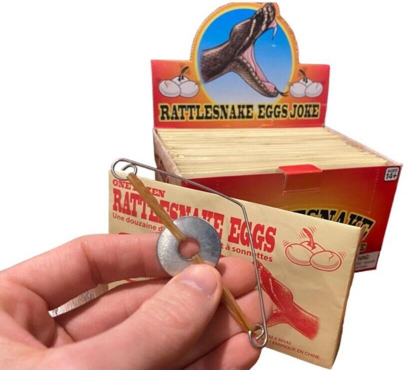 1 Display Case of 36 ⭐️ Rattlesnake Eggs ⭐️ Joke & Gags Prank Gift - Brand New