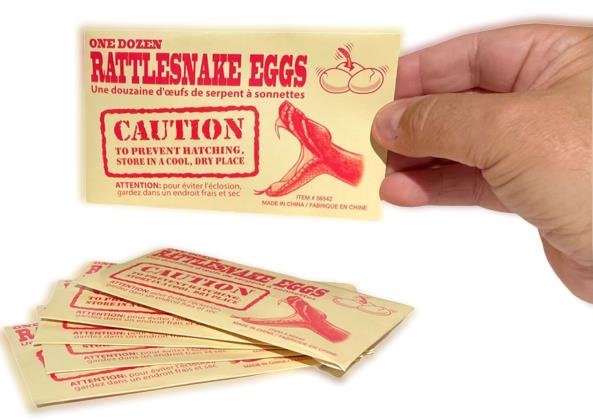 1 Display Case of 36 ⭐️ Rattlesnake Eggs ⭐️ Joke & Gags Prank Gift - Brand New