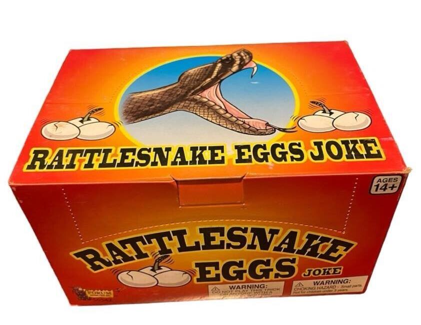 1 Display Case of 36 ⭐️ Rattlesnake Eggs ⭐️ Joke & Gags Prank Gift - Brand New