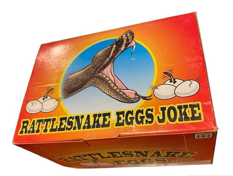 1 Display Case of 36 ⭐️ Rattlesnake Eggs ⭐️ Joke & Gags Prank Gift - Brand New