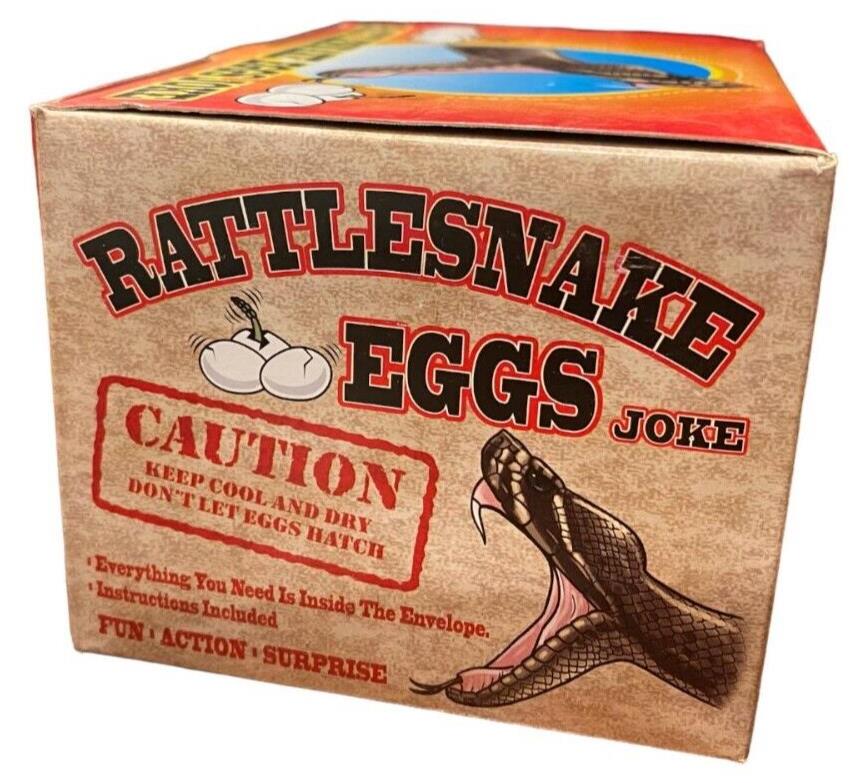 1 Display Case of 36 ⭐️ Rattlesnake Eggs ⭐️ Joke & Gags Prank Gift - Brand New