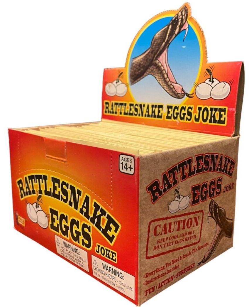 1 Display Case of 36 ⭐️ Rattlesnake Eggs ⭐️ Joke & Gags Prank Gift - Brand New