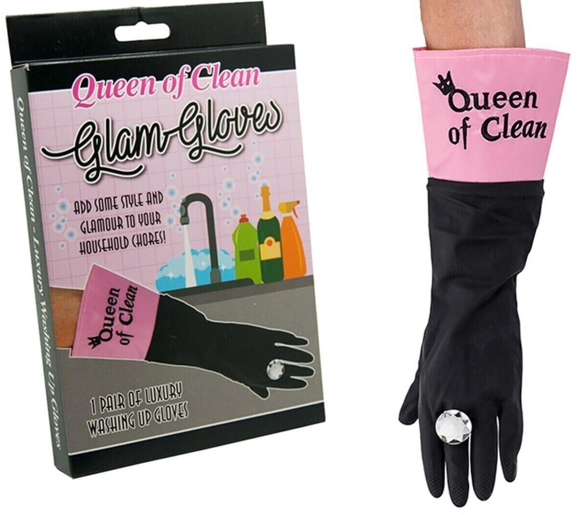 QUEEN OF CLEAN Luxury Diamond Glam Gloves for Cleaning – Giggle Novelties
