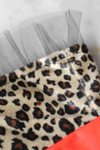 Guantes de látex de lujo con diseño de leopardo rojo, guantes de látex para lavado del hogar, limpieza de cocina