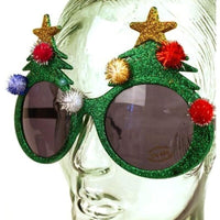 Christmas Tree Sunglasses - Holiday Shades - Sparkling Seasonal Glasses - GaG