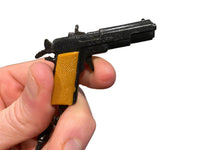 6 llaveros vintage de pistola con tapa de metal fundido a presión - surtido de fundición a presión de los años 80 