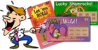 100 faux billets de loto Prank Joke Lottery - Gag de nouveauté drôle ~ vente en gros