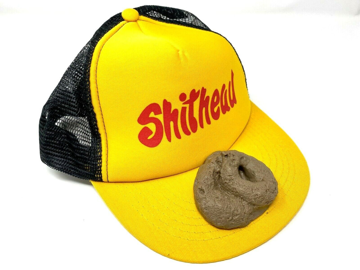 Poop Machine Cap S#*HEAD POOP HAT - Hilarious Rubber Crap Cap Gift – Giggle Novelties