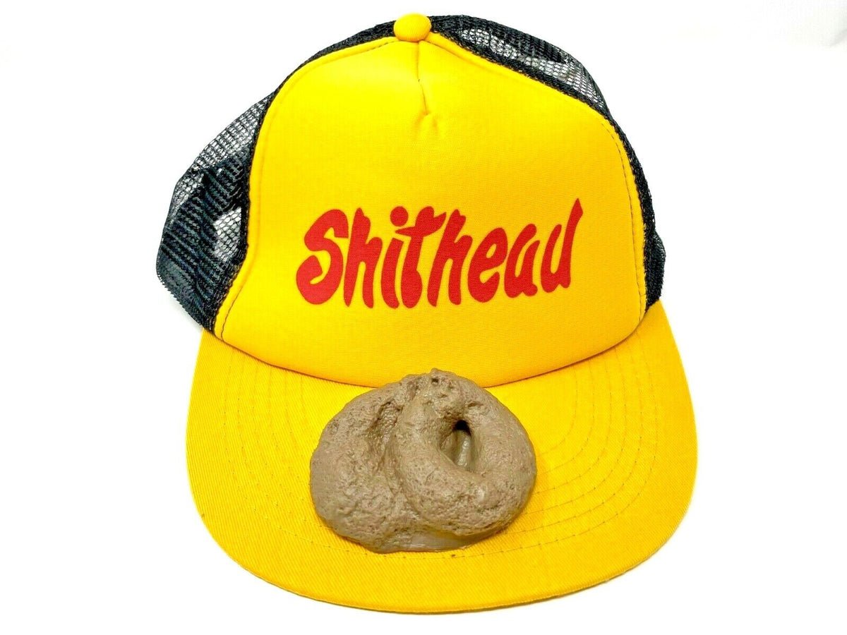 Poop Machine Cap S#*HEAD POOP HAT - Hilarious Rubber Crap Cap Gift – Giggle Novelties