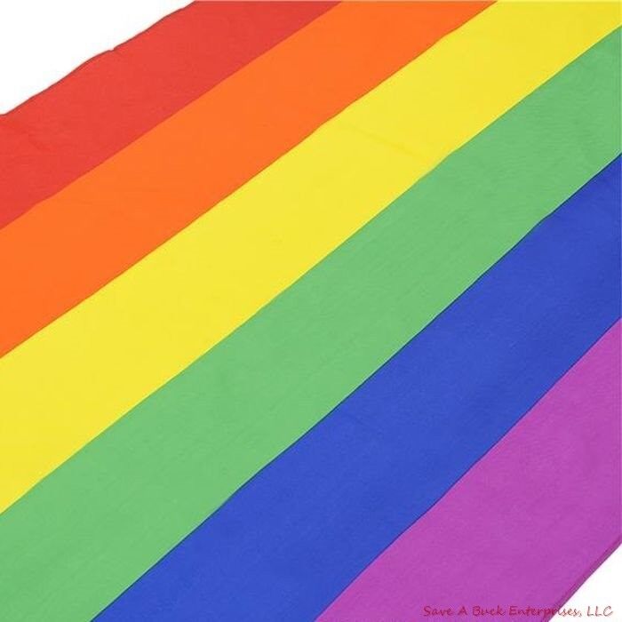 Rainbow Flag 3x5 FT Polyester Flag Gay Pride Lesbian Peace LGBT Flag w/ Grommets