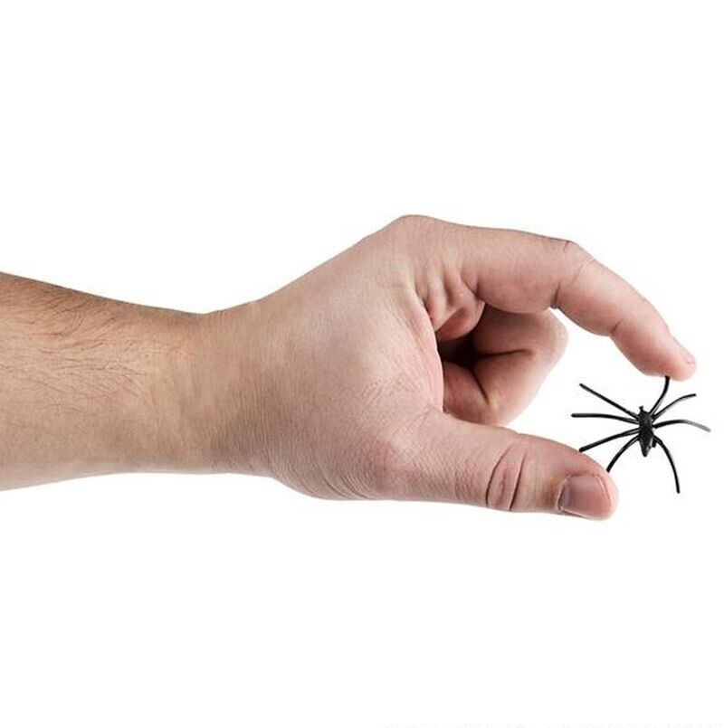 12 bolsas de telaraña estirable, telaraña, accesorios de Halloween con arañas (1 dz)