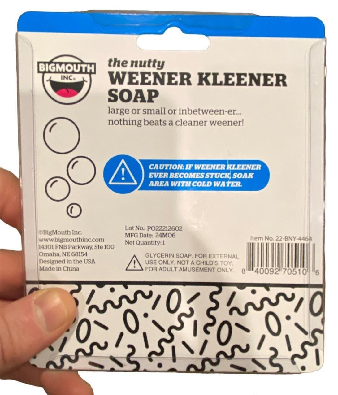 THe NUTTY NUT Weener Cleaner Soap Willy Weiner Joke Gag Gift Party Adult Prank