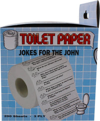 Crap Jokes for the John - Funny Toilet Paper Roll for Bathroom - Party Potty Fun