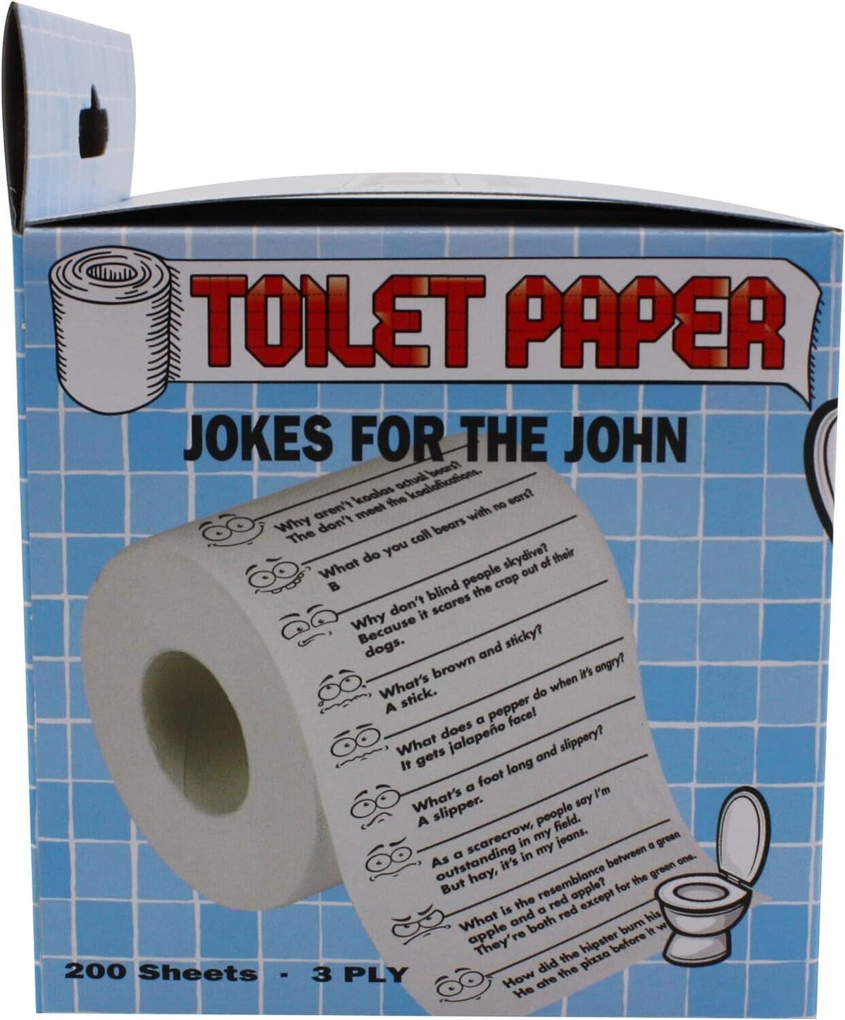 Chistes de mierda para John - Rollo de papel higiénico divertido para el baño - Diversión para ir al baño en fiestas