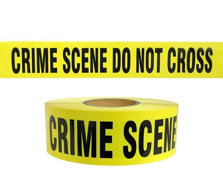 CRIME SCENE TAPE - Do Not Cross - Barricade Halloween Party Prop Decoration Joke