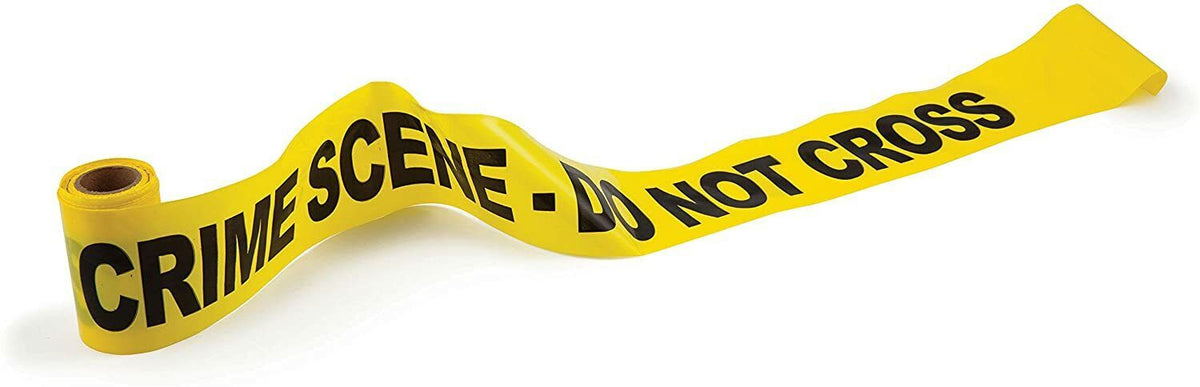 CRIME SCENE TAPE - Do Not Cross - Barricade Halloween Party Prop Decoration Joke