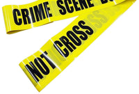 CRIME SCENE TAPE - Do Not Cross - Barricade Halloween Party Prop Decoration Joke