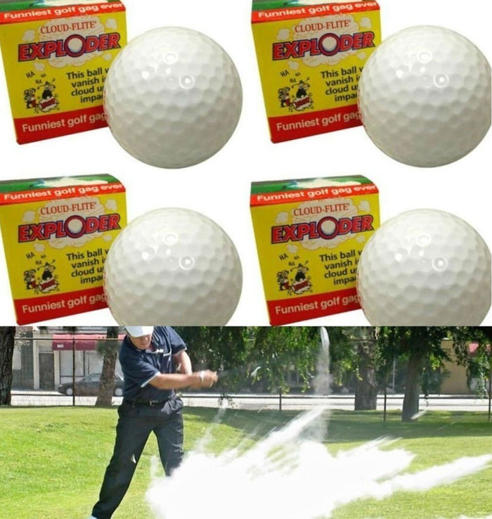 (4) Explosión de pelotas de golf ~ Explota en humo de nube ~ Truco de broma