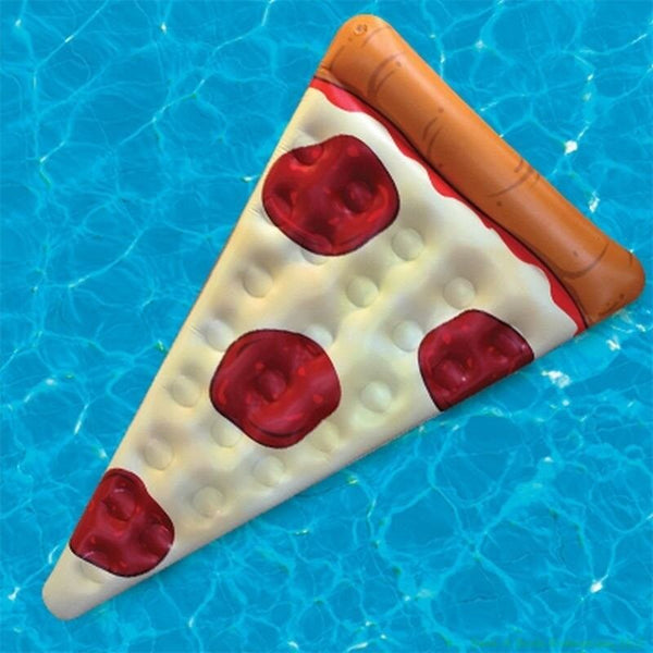 Flotador de piscina con rebanada de Pizza, 5 pies de largo, enorme balsa flotante, piscinas, juguete de agua