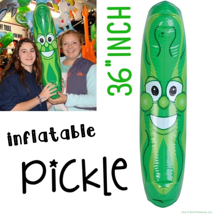 GIANT Inflatable Pickle Head - Beach Pool Float Noodle Gag Prank Joke Party Fun