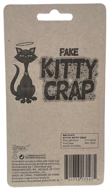 Gross FAKE KITTY CRAP Caoutchouc Chien Chat Merde Poo Turd Blague Blague Drôle Gag Cadeau Jouet