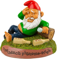 The Hungover Drunk Garden Gnome - Funny Outdoor Statue - BigMouth Inc