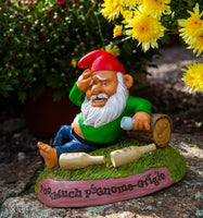 El gnomo de jardín borracho y con resaca - Divertida estatua al aire libre - BigMouth Inc
