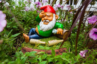 The Hungover Drunk Garden Gnome - Funny Outdoor Statue - BigMouth Inc