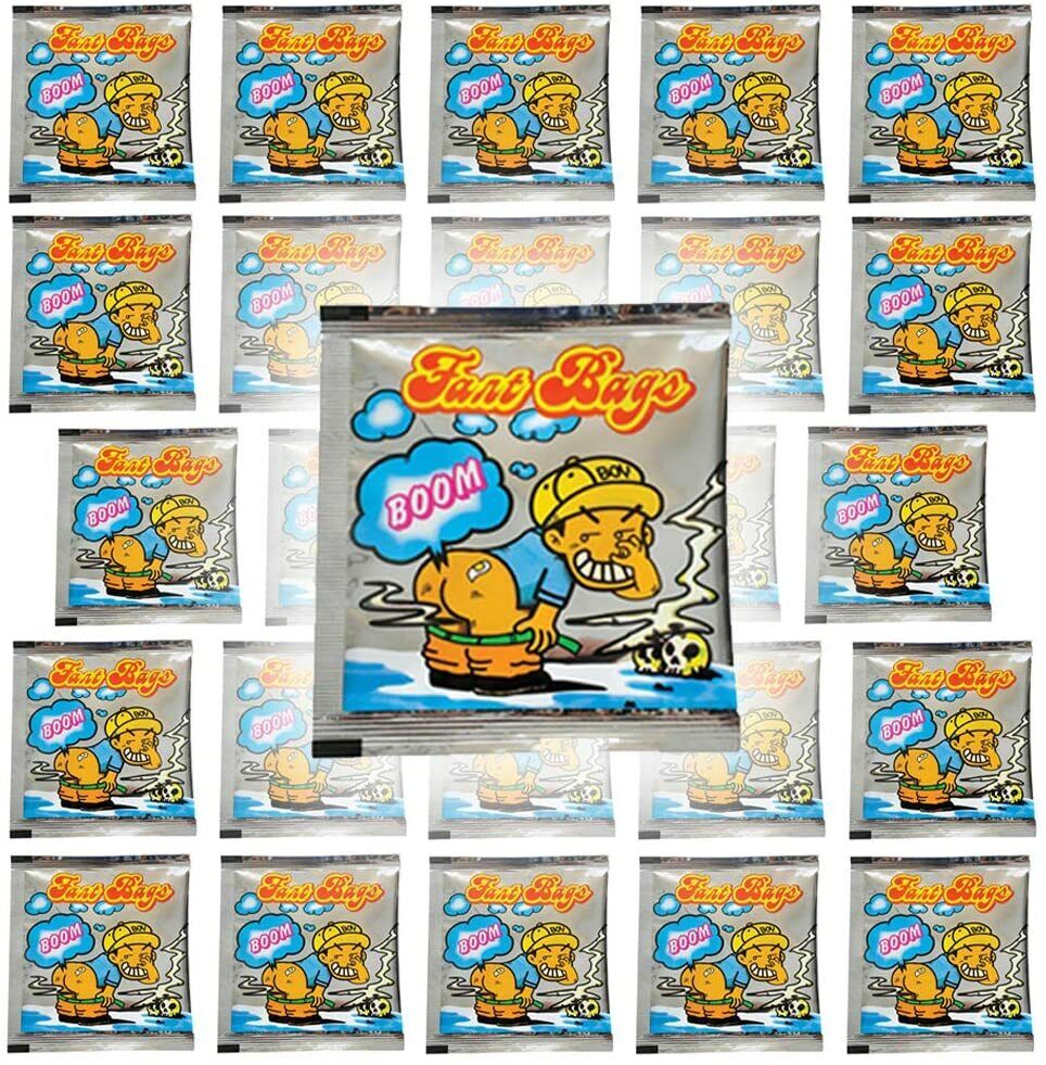 10 Fart Stink Bomb Bags + 10 Bomb War Bags ~ Combo Party Noise Prank Set