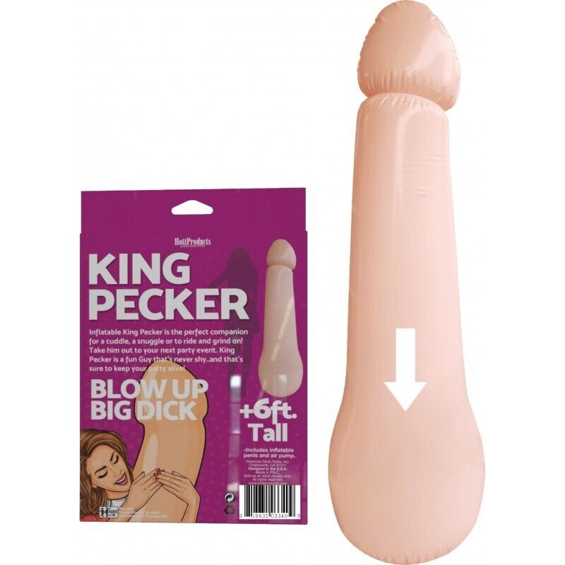 King Pecker 6 pies inflable gigante volar Willy despedida de soltera fiesta de adultos NUEVO